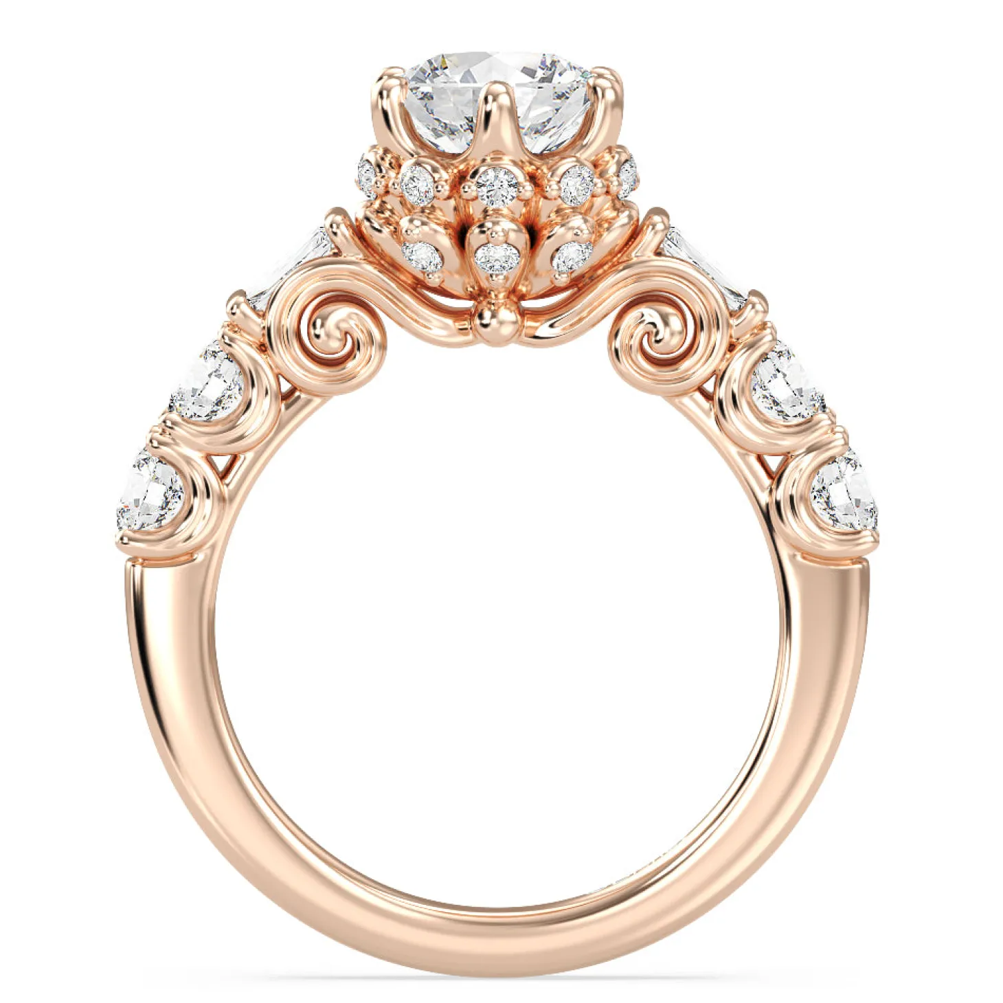 Enchanted Star Lab Grown Diamond 14K Gold Cinderella Engagement Ring