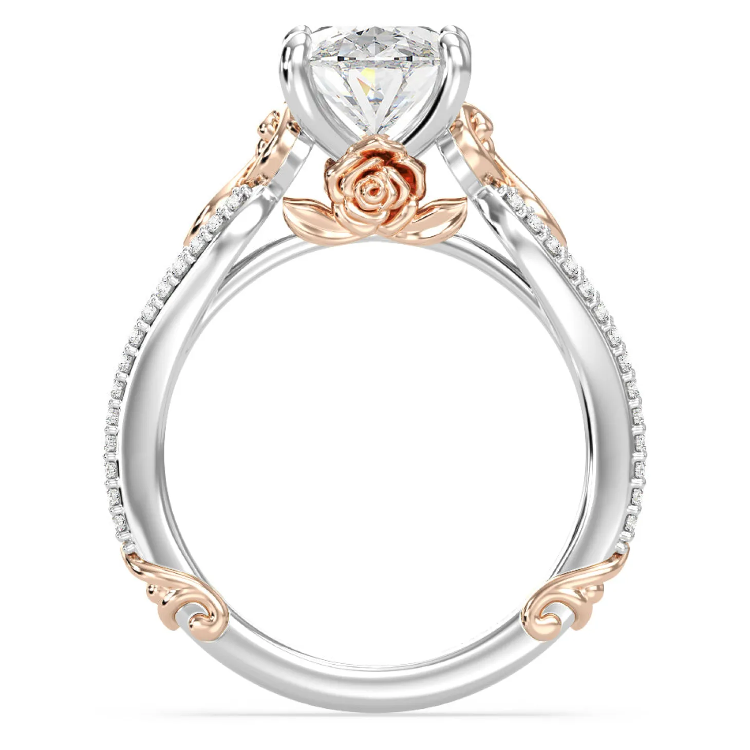 Enchanted Star Lab Grown Diamond 14K Gold Belle Vintage Engagement Ring