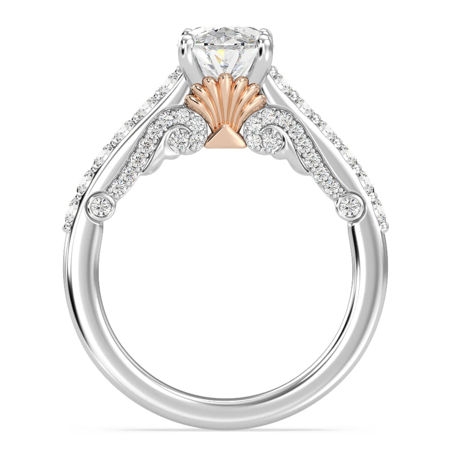 Enchanted Star Lab Grown Diamond 14K Gold Ariel Filigree Engagement Ring