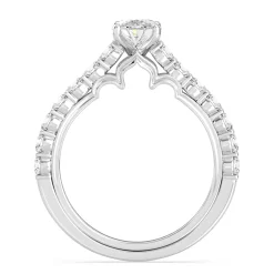 Enchanted Star Lab Grown Diamond 14K Gold Jasmine Arabesque Engagement Ring