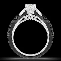 Enchanted Star Lab Grown Diamond 14K Gold Evil Queen Two Tone Engagement Ring