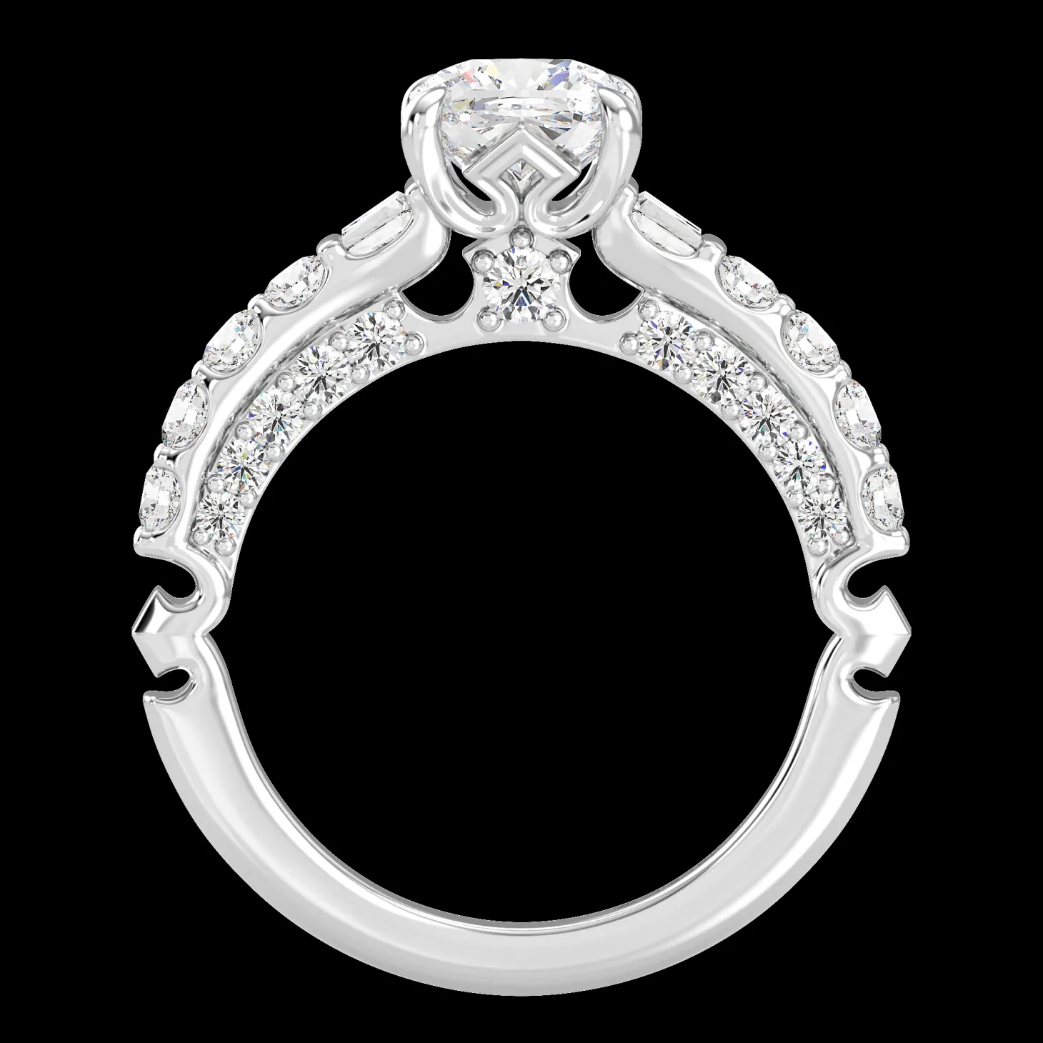 Enchanted Star Lab Grown Diamond 14K Gold Aurora Crown Engagement Ring