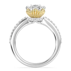 Enchanted Star Lab Grown Diamond 14K Gold Ariel Seashell Basket Engagement Ring