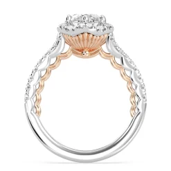 Enchanted Star Lab Grown Diamond 14K Gold Ariel Halo Engagement Ring