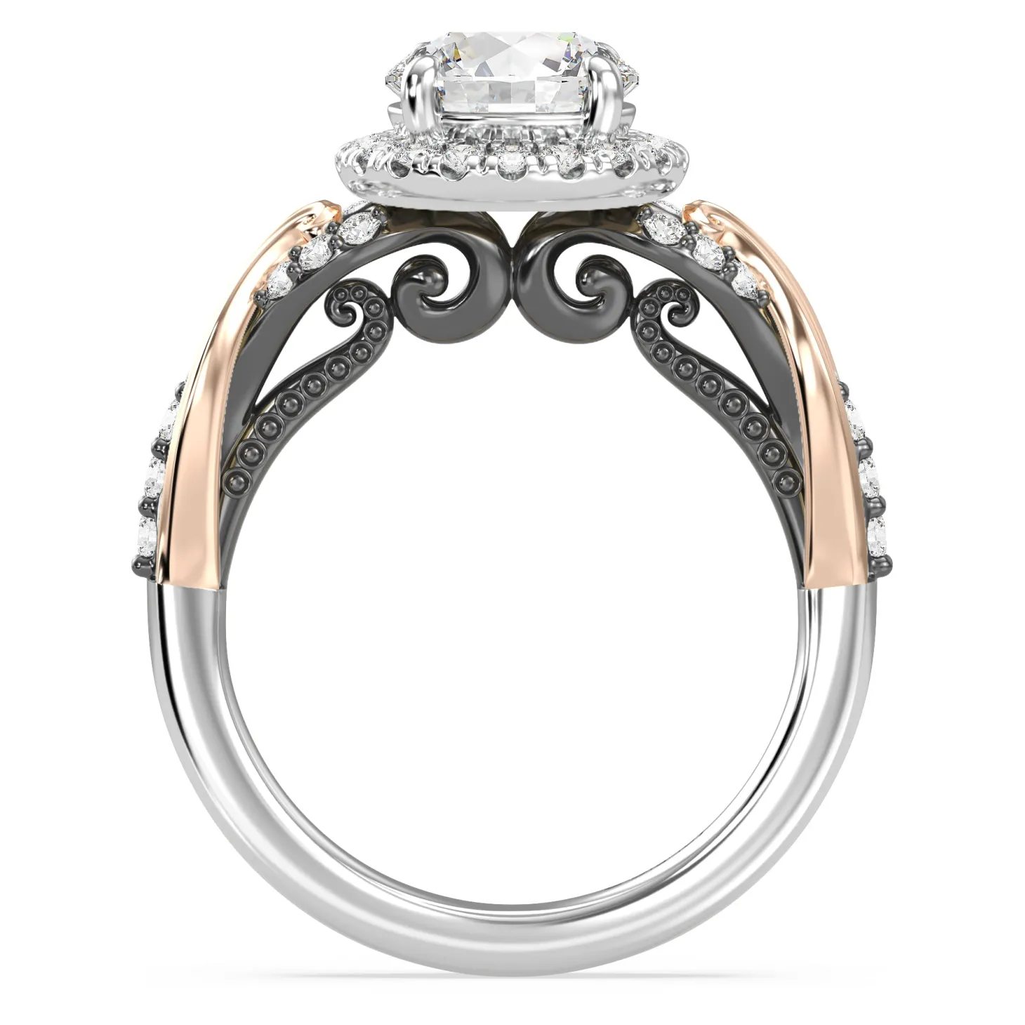 Enchanted Star Lab Grown Diamond 14K Gold Ursula Halo Engagement Ring