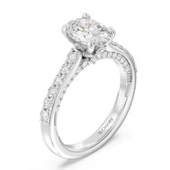 Enchanted Star Lab Grown Diamond 14K Gold Aurora Engagement Ring with Hidden Accent Details