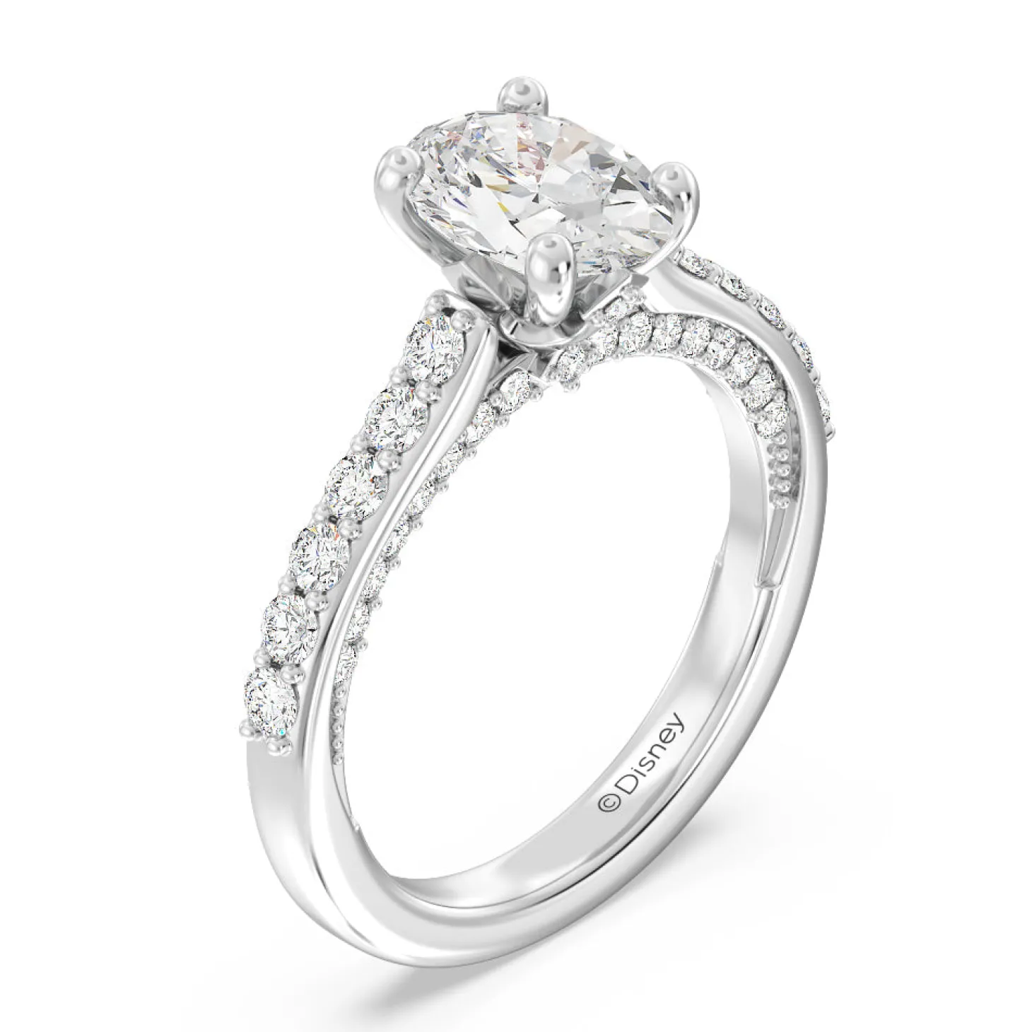 Enchanted Star Lab Grown Diamond 14K Gold Aurora Engagement Ring with Hidden Accent Details