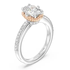 Enchanted Star Lab Grown Diamond 14K Gold Ariel Seashell Basket Engagement Ring